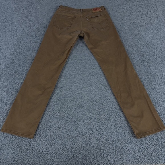 Levis Jeans Mens 32x36 Brown 541 Athletic Fit Tapered Low Rise Twill Preppy